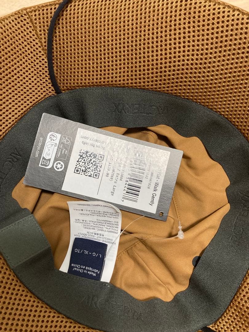 タグ付き新品ARC'TERYX walk gently シンソロハットL-XL