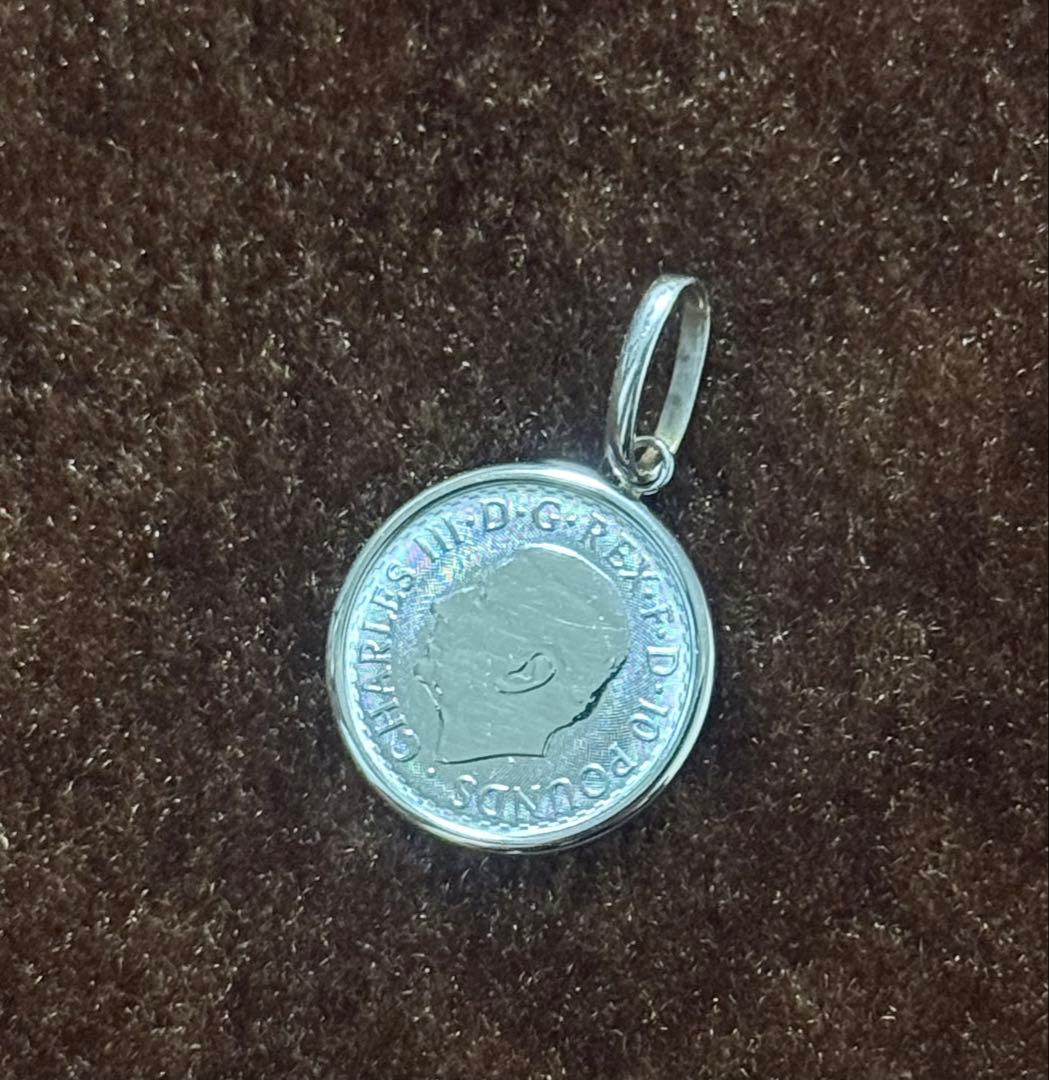 限界値　純プラチナ枠900 チャーム 1／10オンスブリタニア硬貨