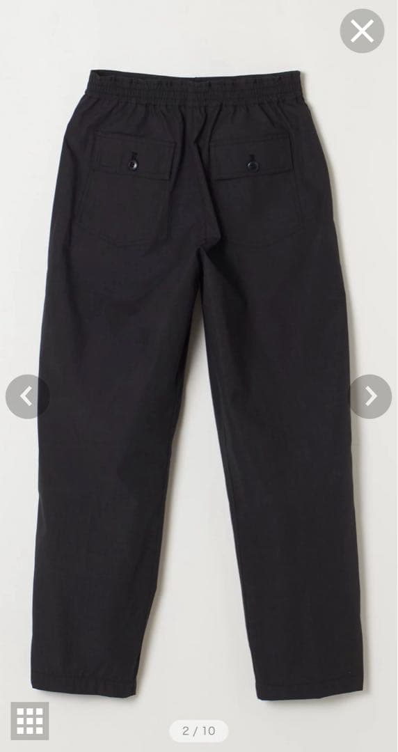 新品未使用タグ付き　Shinzone×NANGA センタープレステーパードパンツ