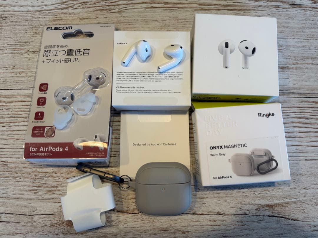 3回使用美品Apple AirPods 4ノイキャン無し