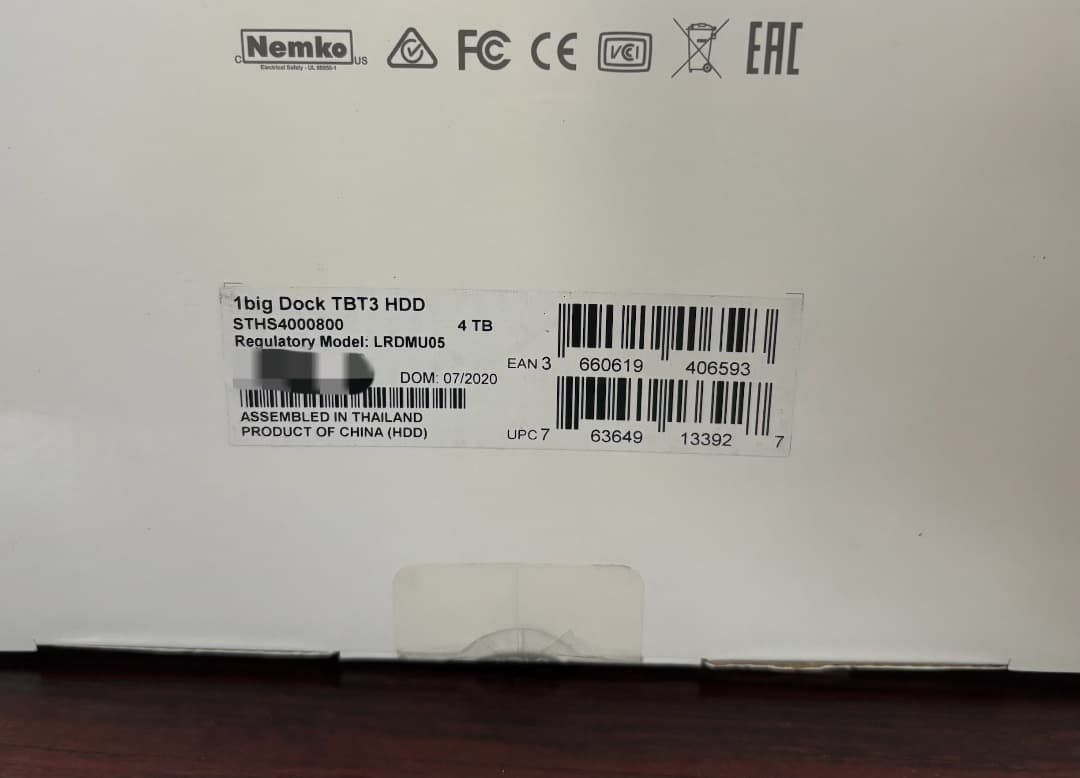 ラシー LaCie 4TB 外付け HDD STHS4000800