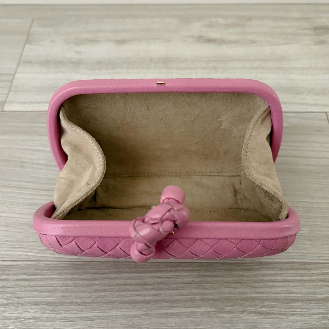 ボッテガヴェネタ　ノット　クラッチバッグ　パーティバッグ　ピンク
