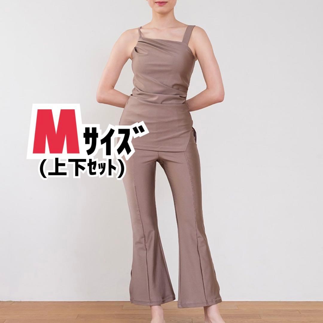 【SUKALA】シャインストレッチアシンメトリーチュニック＆