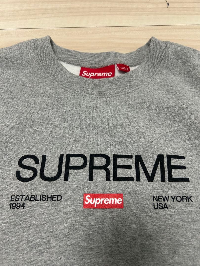 トップス supreme ESTABLISHED CREWNECK M
