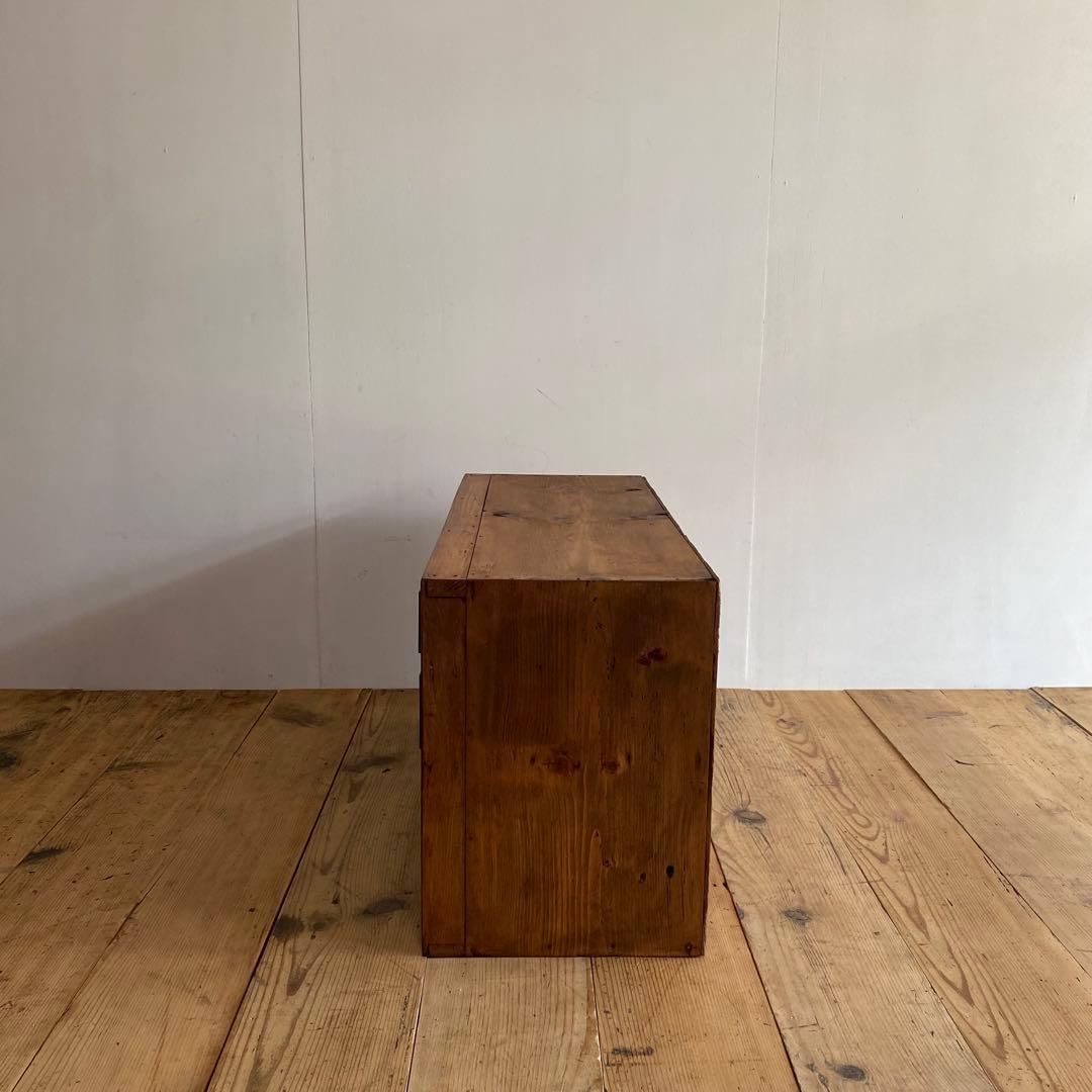 アンティーク ガラス戸 チェスト ローボード テレビ台 レトロ 無垢材 z963