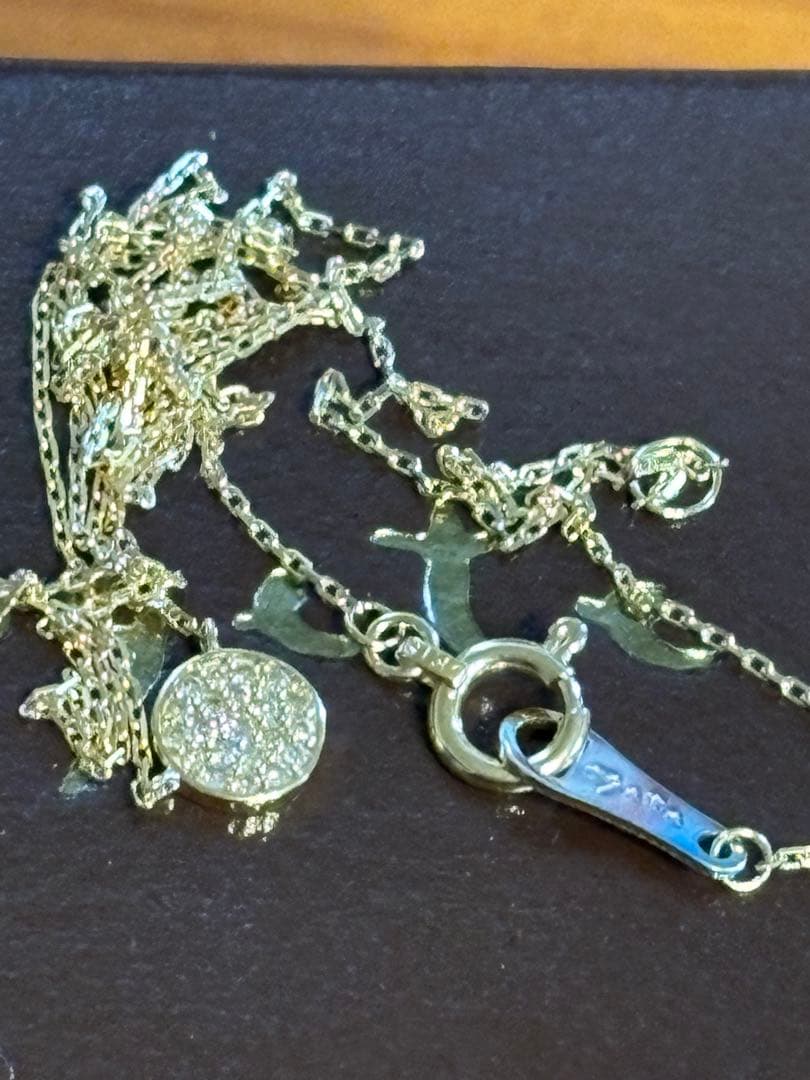 アガット k18 ダイヤモンドネックレス