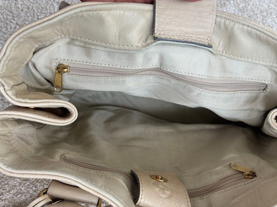 LOUIS VUITTON モノグラムアンプラント　レザーバッグ　オフホワイト♡