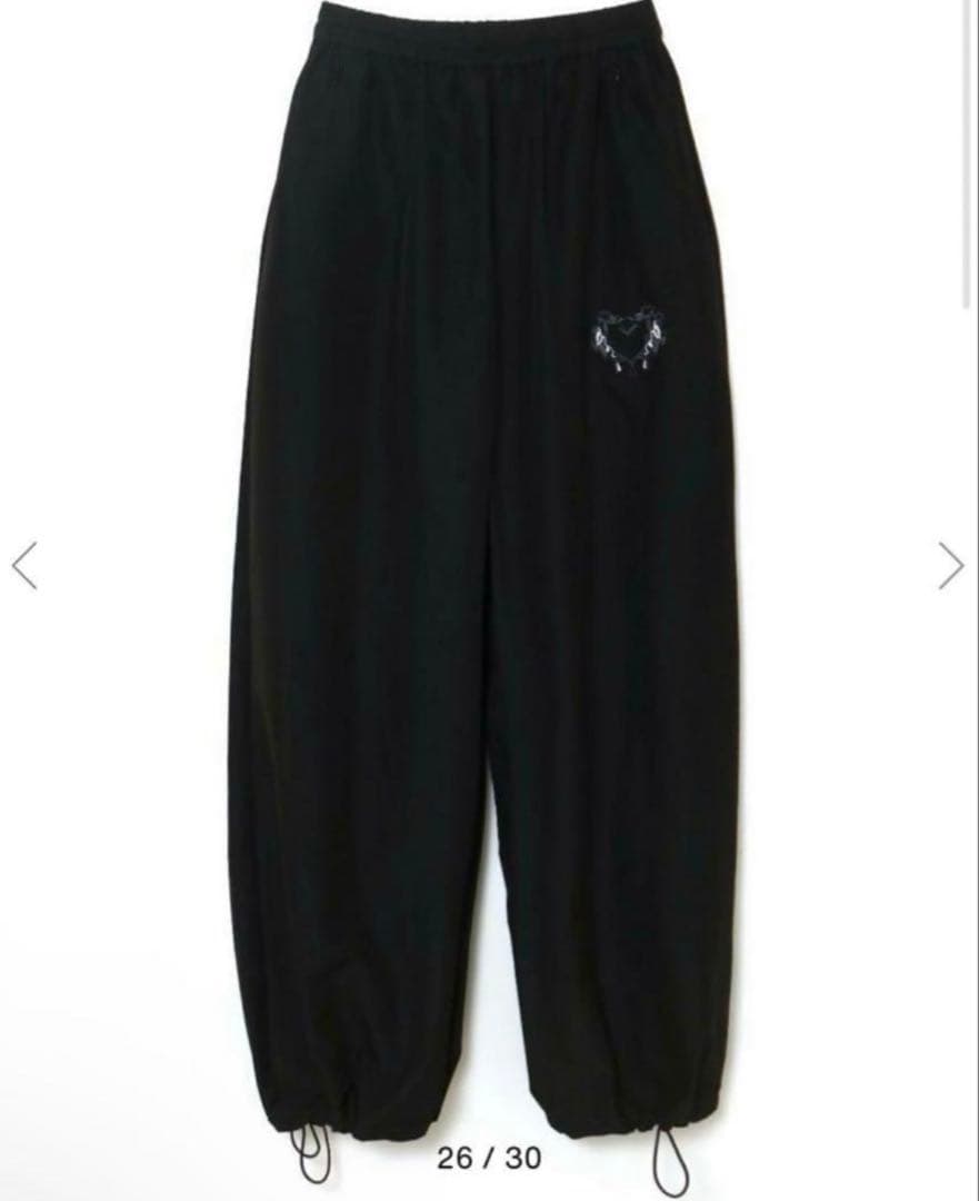 パンツ melt the lady gothic wide pants black