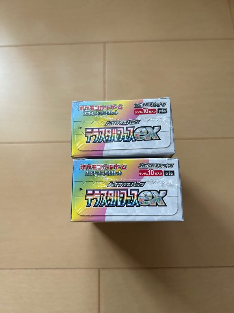 ポケモンカード　テラスタルフェスex box シュリンク付き　2box