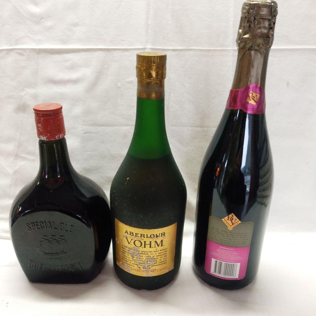 オーシャンウイスキー12とアベラワー12とスパーリングワインの3点セット(古酒）