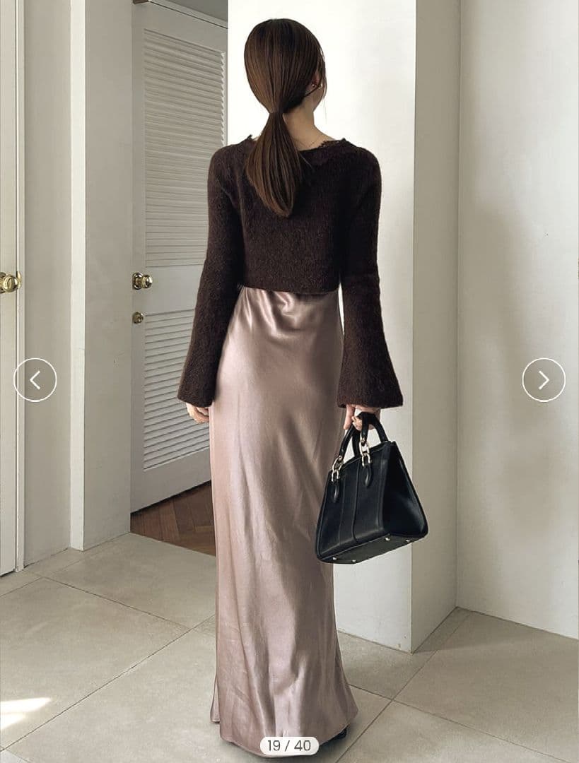 【セール価格以下】 SNIDEL 完売 キャミワンピースモヘアカーディガンセット