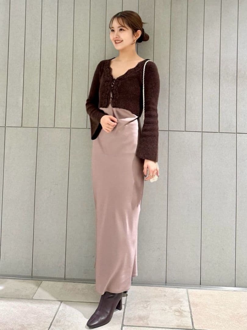 【セール価格以下】 SNIDEL 完売 キャミワンピースモヘアカーディガンセット