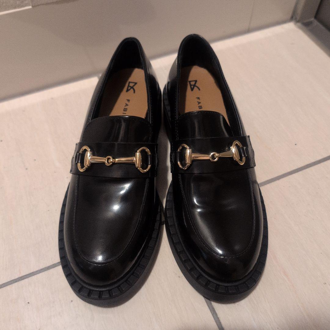 新品FABIO RUSCONIファビオルスコーニ☆37サイズビットローファー革靴