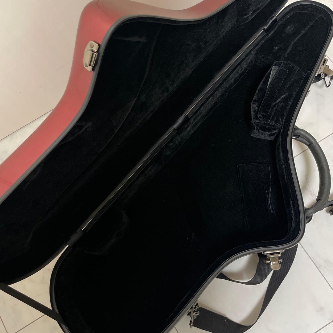 テナーサックス　ハードケース 赤　marcato