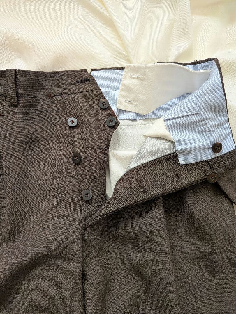 ring jacket napoli 44 スラックス ブラウン