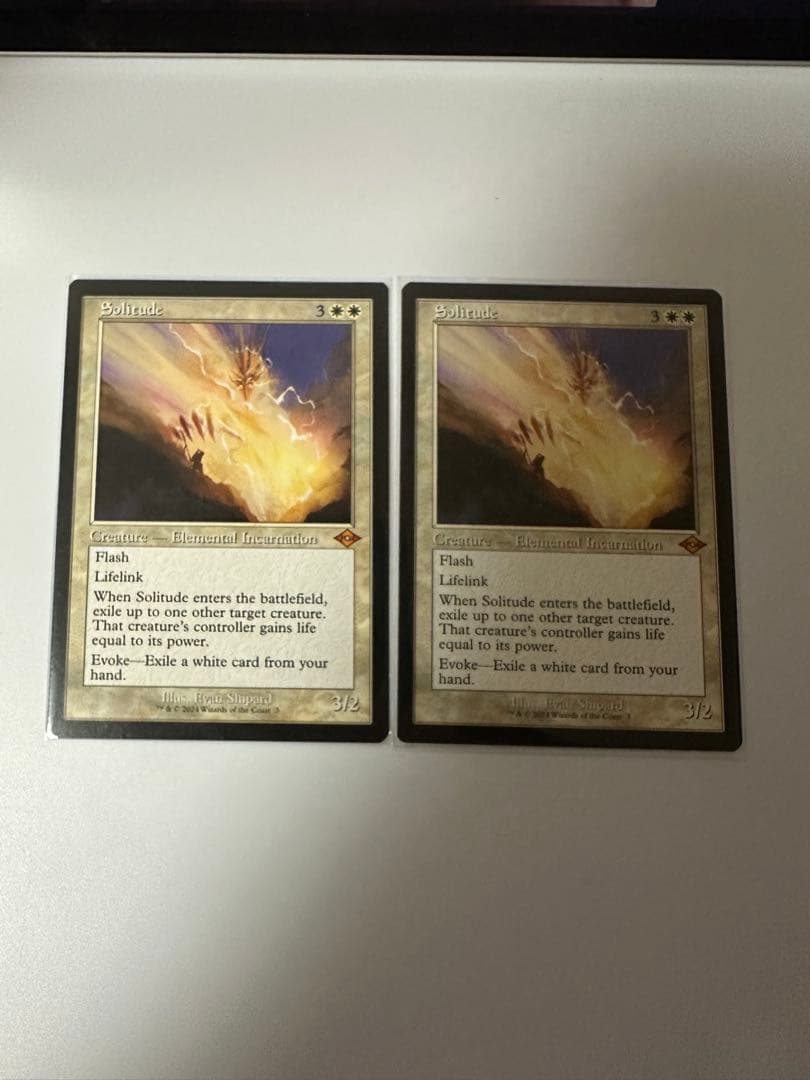 MTG モダン　旧枠英語版　孤独/Solitude 2枚セット