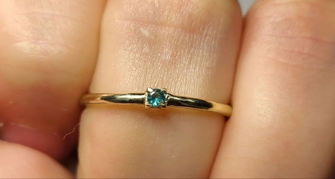 JiJikoro☆★ブラジルバターリャパライバトルマリンリング★