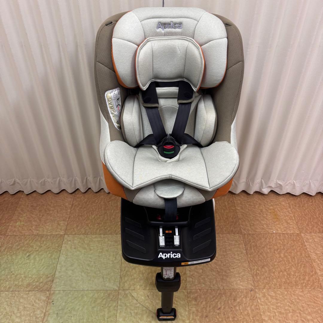 クリーニング済　☆美品☆　新生児　アップリカ　クルリラ　ISOFIX　テラコッタ