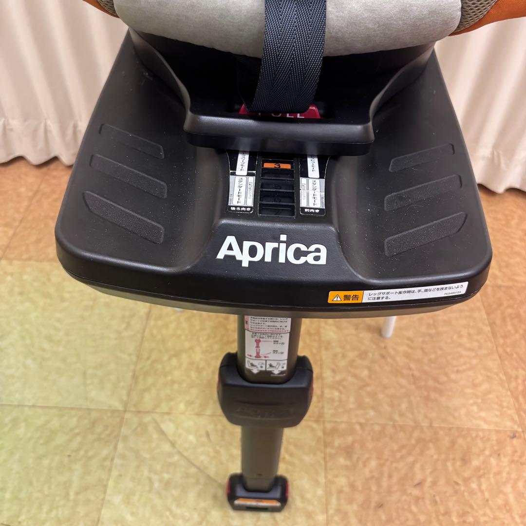 クリーニング済　☆美品☆　新生児　アップリカ　クルリラ　ISOFIX　テラコッタ