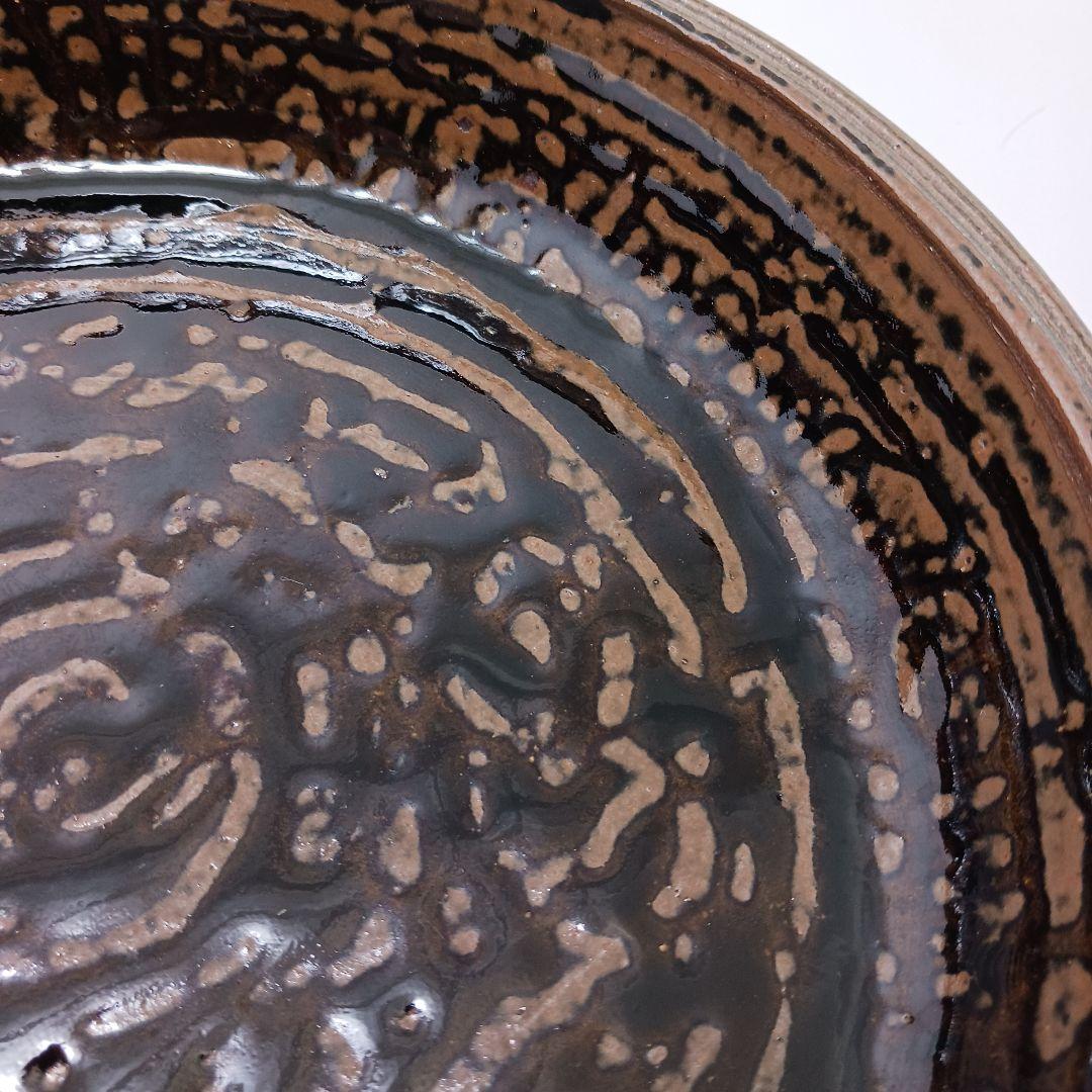 専用Y2846-3 茶道具 須恵窯 徳沢守俊 鉢 建水 直径22㎝ 共箱　て