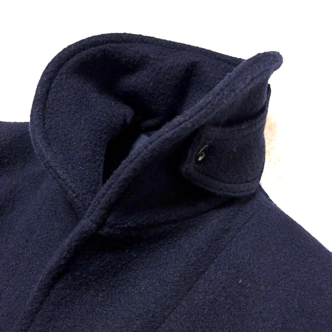 ✨美品✨ダントン　ウールモッサコート　胡桃ボタン　ネイビー　サイズ40