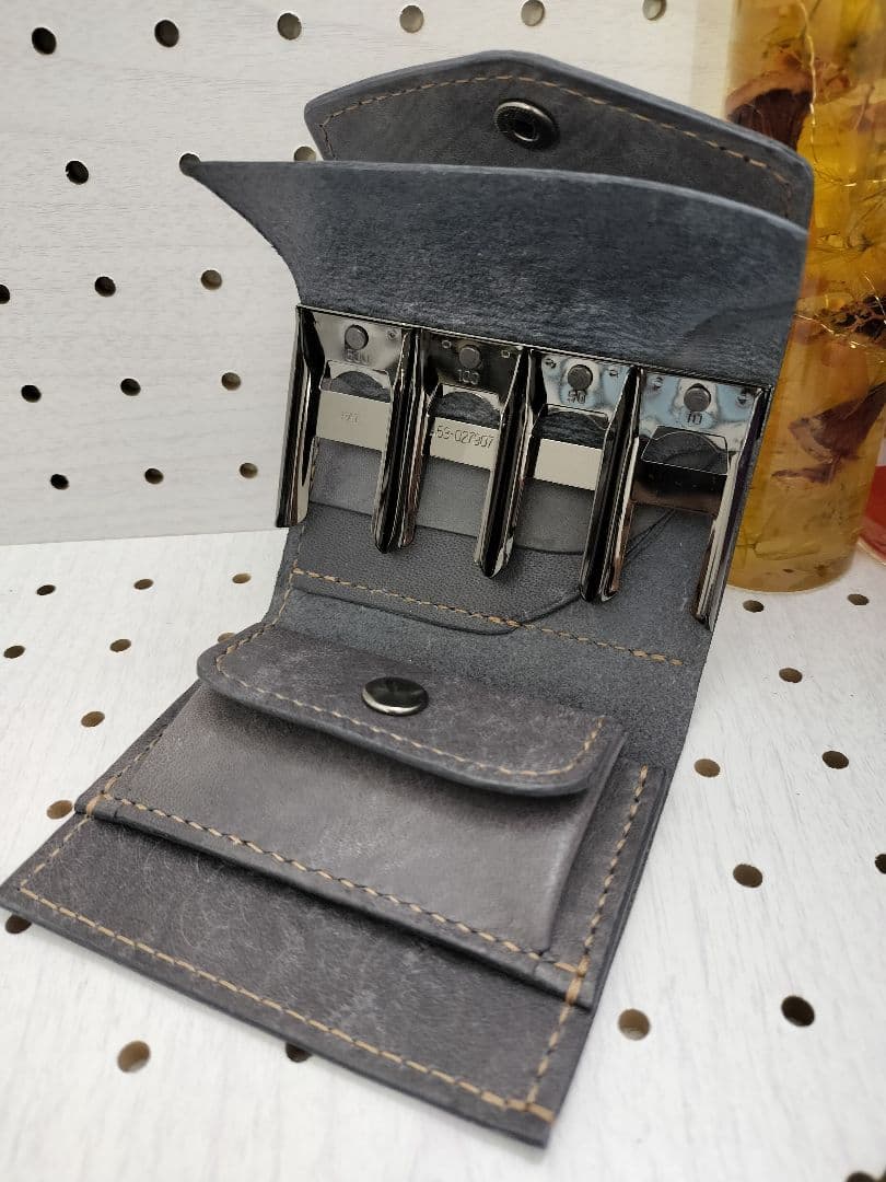 キャッチャー財布　本革財布　ハンドメイド　ケース