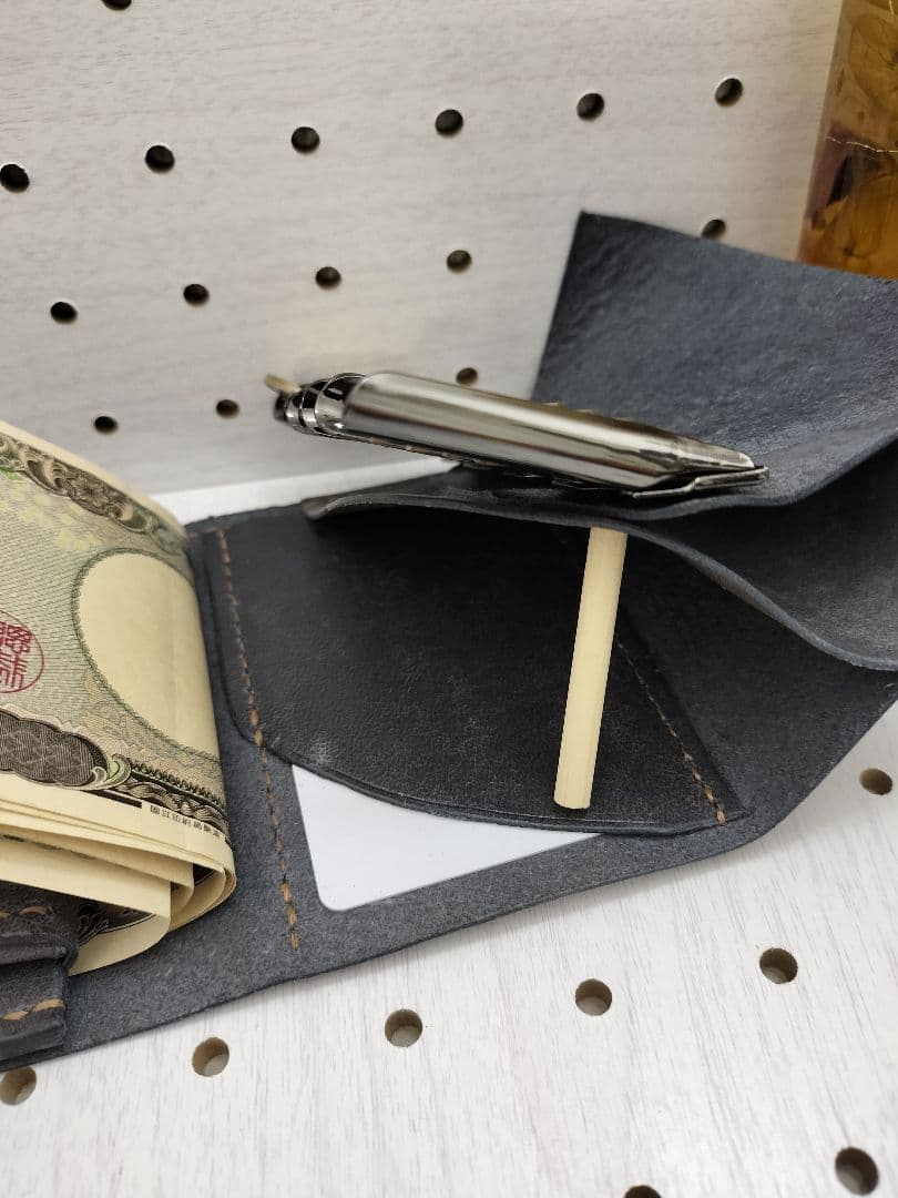 キャッチャー財布　本革財布　ハンドメイド　ケース