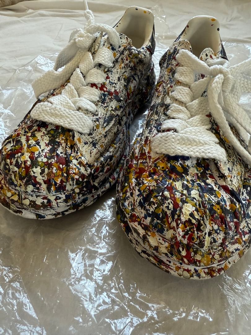 値下ok size42 BLAKEY MMY スプラッターペイント スニーカー