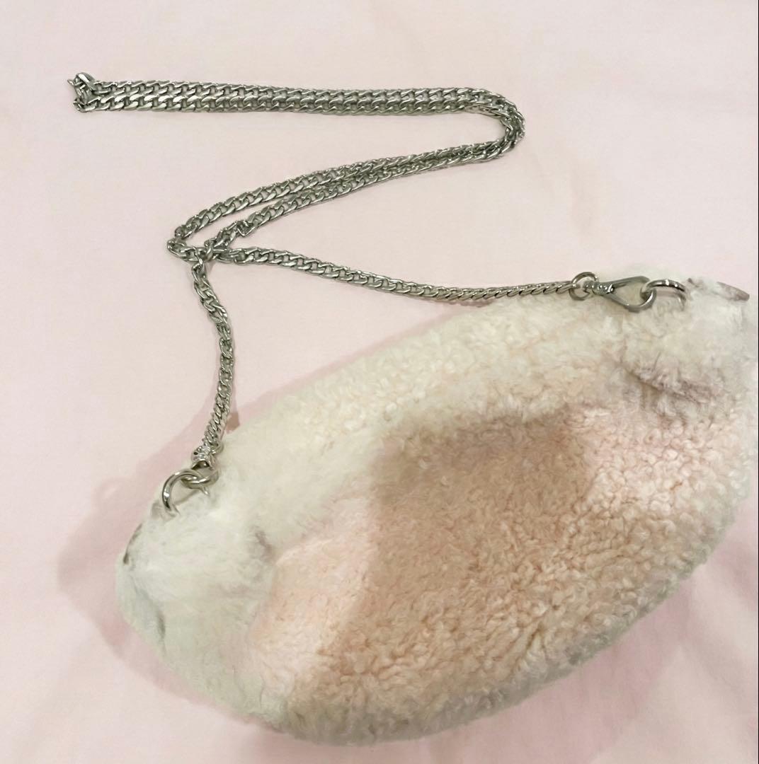 miu miu 2WAY ボディバッグ　ウエストポーチ　ファーバッグ