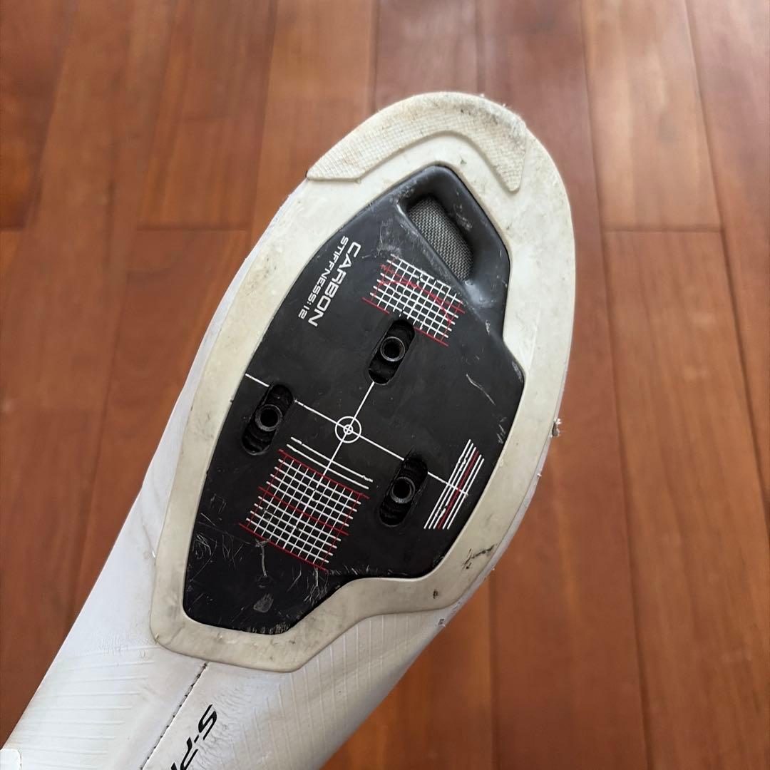 SHIMANO S-PHYRE ホワイトシューズ　SH-RC903 中古