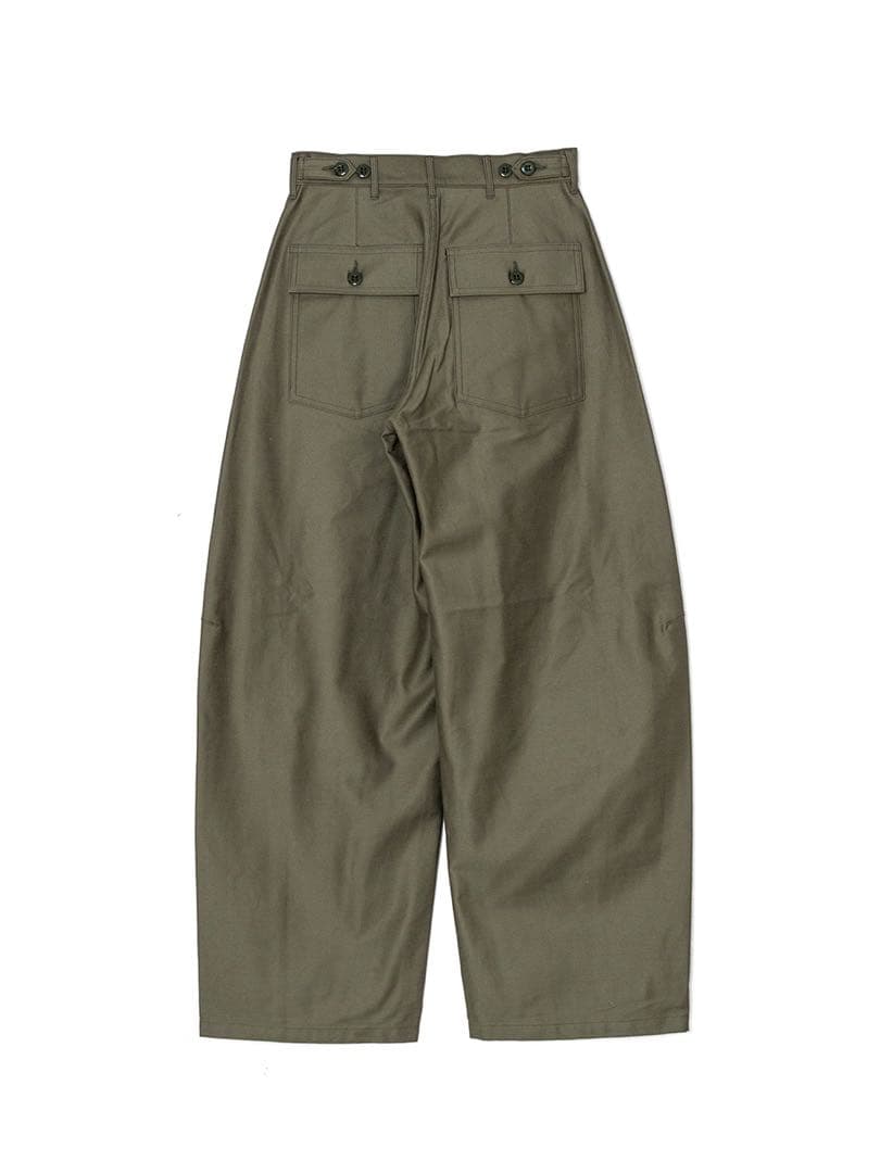 パンツ HYKE BACK SATIN BARREL LEG PANTS 1