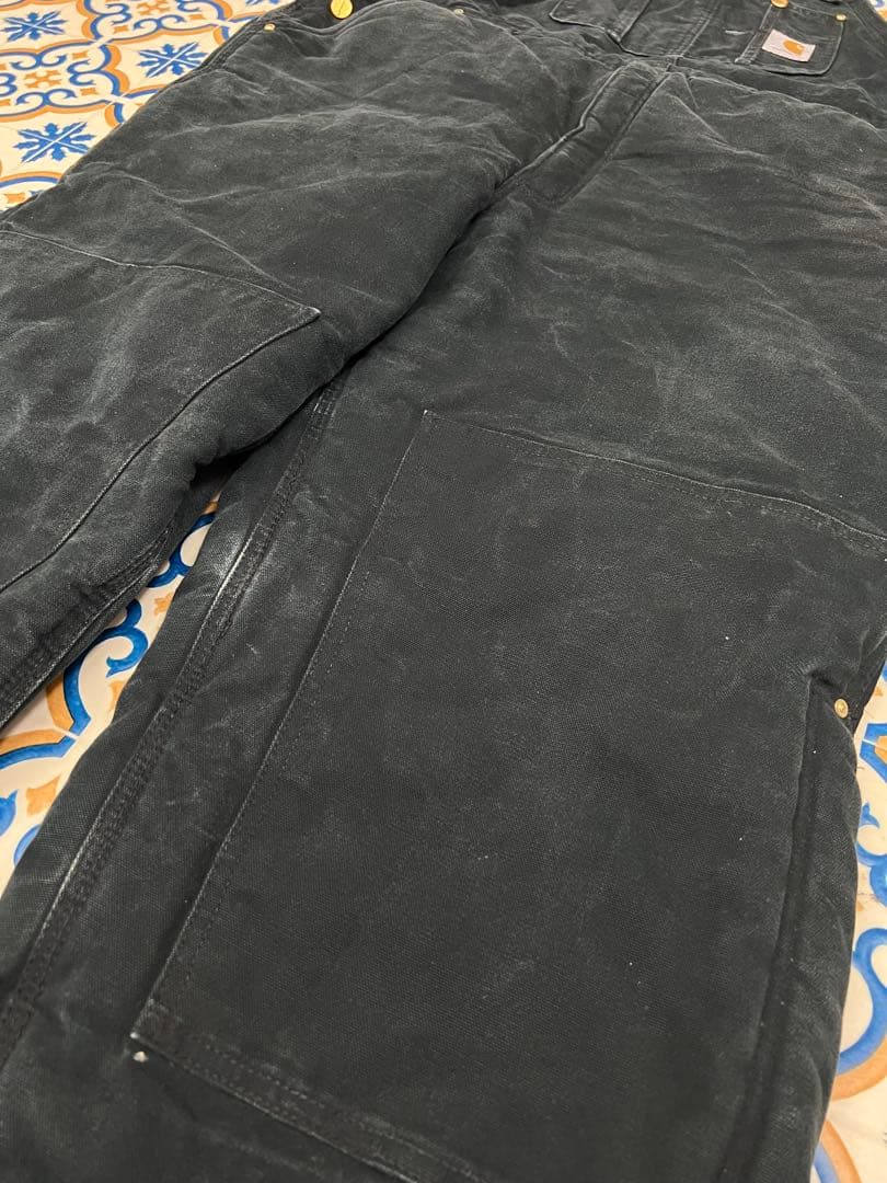 USA製 輸入古着 Carhartt ブラックオーバーオール