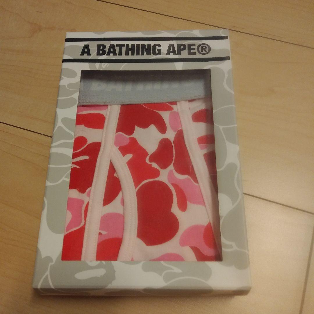 ★A BATHING APE★ 新品・未使用 Mサイズ ピンク ボクサーパンツ