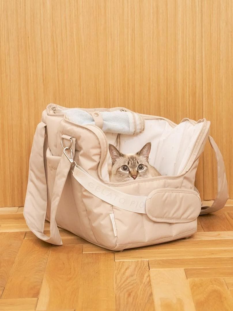 【新品】gelato pique キルティングキャリーバック BEG