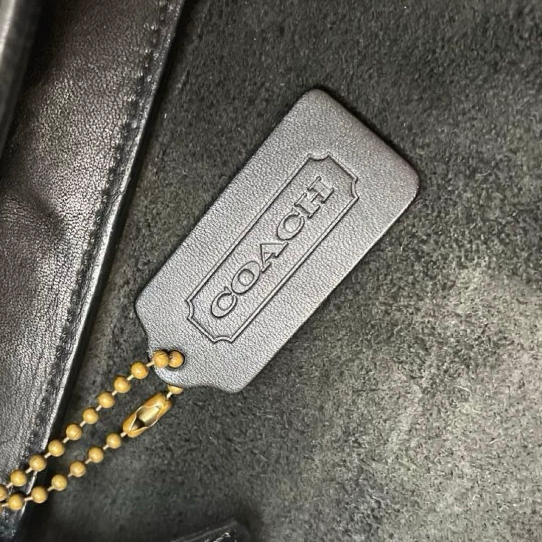 美品 coach ボディバッグ レガシー ターンロック レザー 黒 y2k