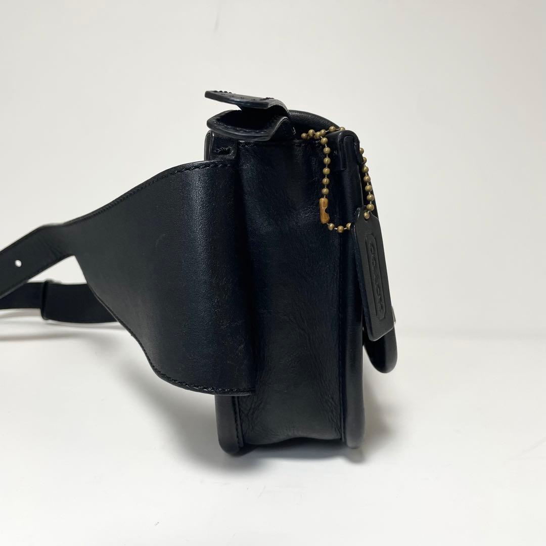 美品 coach ボディバッグ レガシー ターンロック レザー 黒 y2k