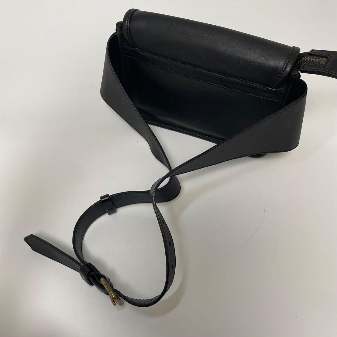 美品 coach ボディバッグ レガシー ターンロック レザー 黒 y2k