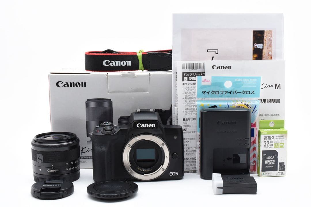 美品 Canon EOS Kiss M ミラーレス一眼カメラ Wi-Fi搭載
