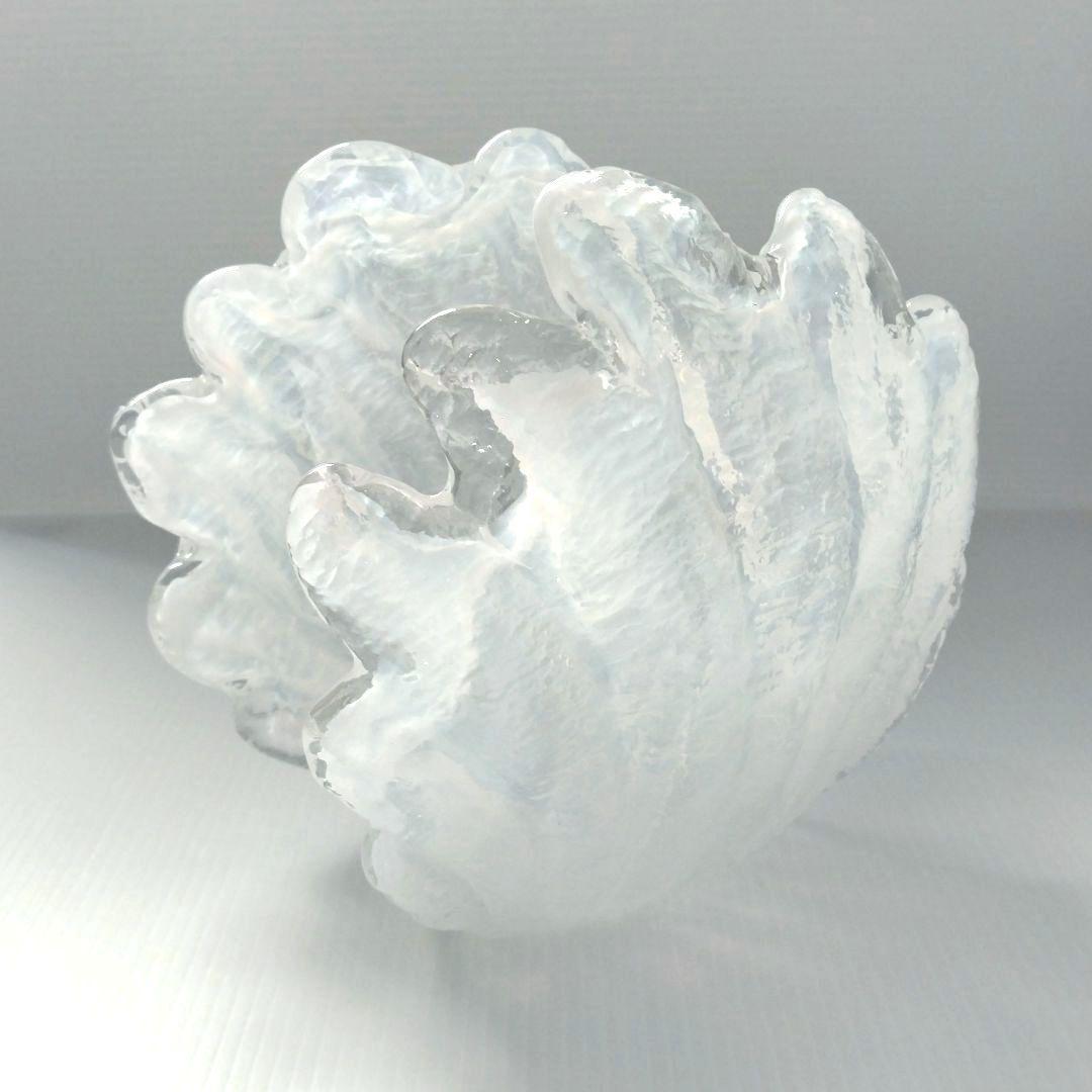 希少 アンティーク 岩田藤七 岩田工芸硝子 ガラス オブジェ 置物 シェル 貝