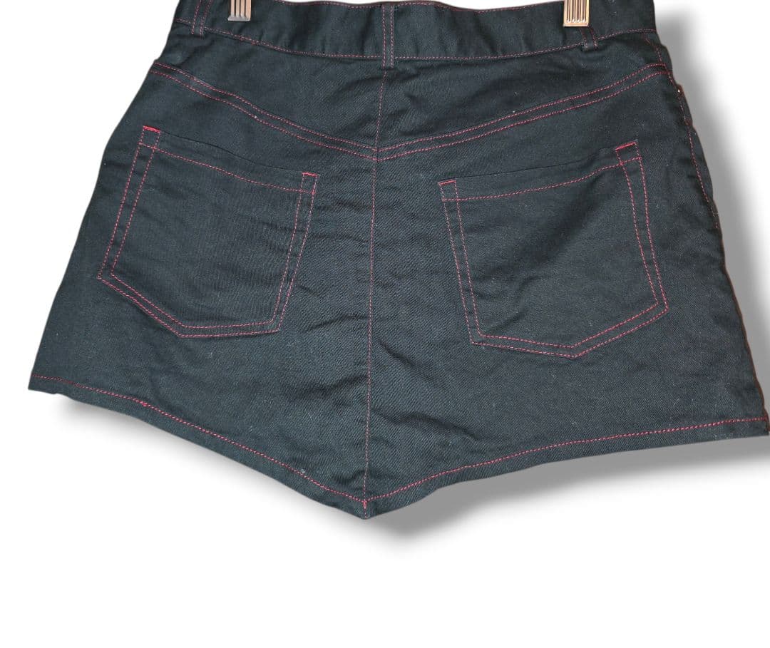 PEACE NOW 蝙蝠襟　ブラックショートパンツ　キュロット