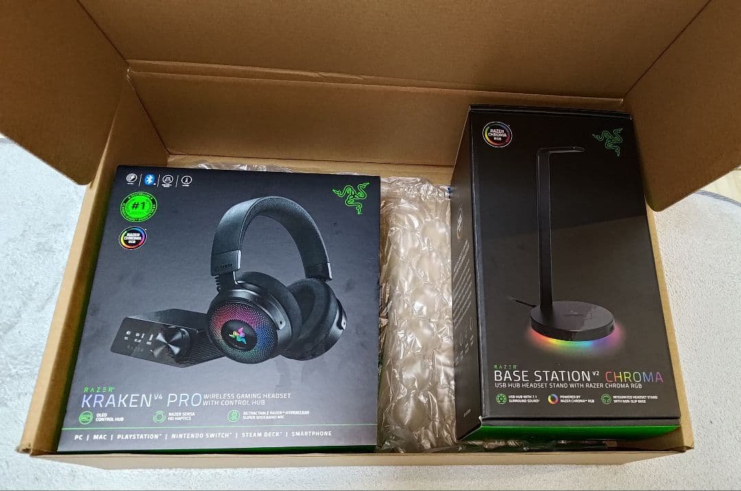 Razer Kraken Pro ワイヤレスゲーミングヘッドセット+スタンド
