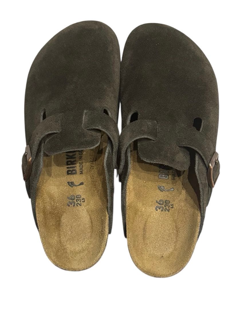 Birkenstock ビルケンシュトック　ボストン　スエード　モカ　36 茶