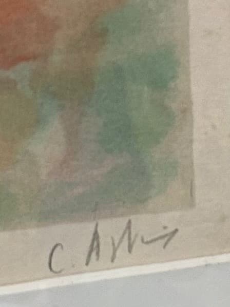 クレール・アステックス　版画リトグラフ 美術品絵画女性アート