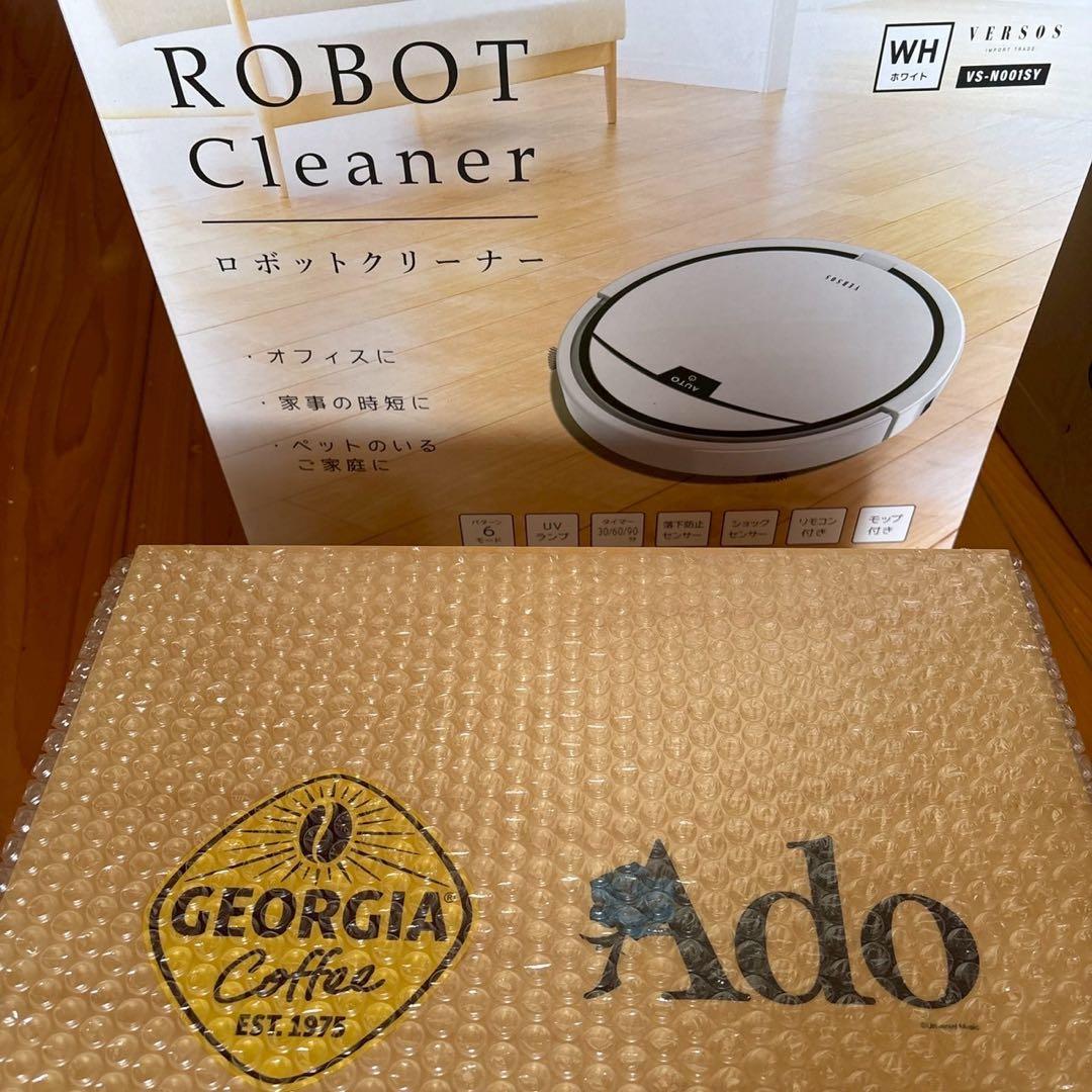 ジョージア　adoコラボロボット掃除機　本体+収納台
