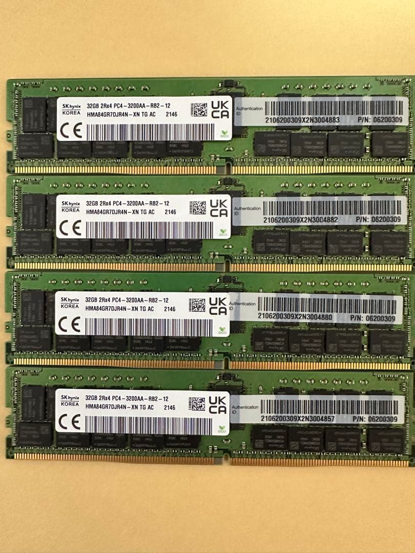 サーバー用メモリSK hynix 32GB 8枚セット
