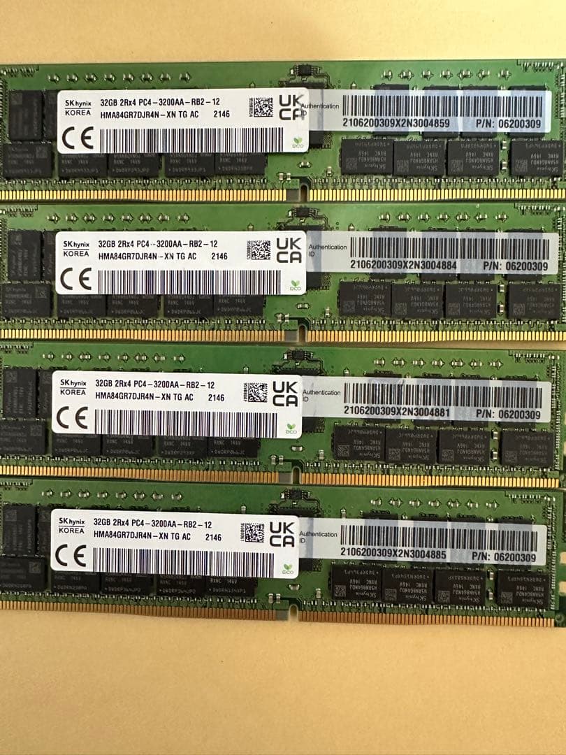 サーバー用メモリSK hynix 32GB 8枚セット
