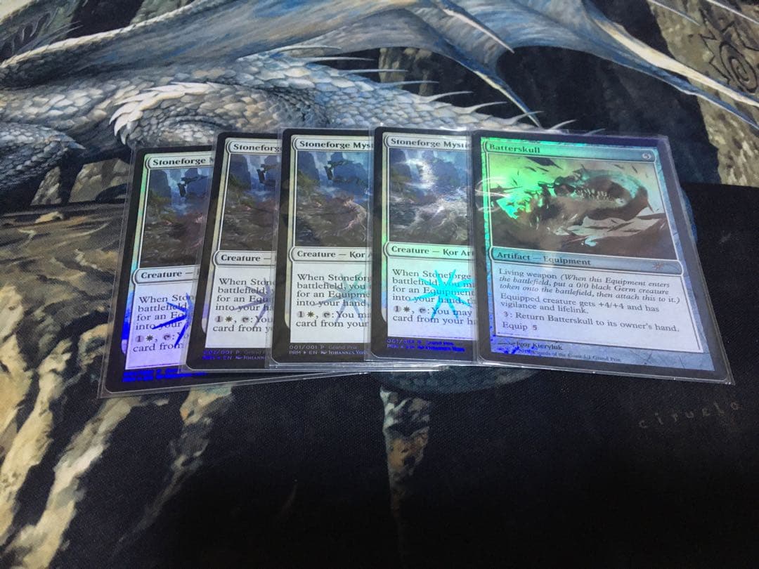 石鍛冶の神秘家(GPプロモ)4枚セット＋殴打頭蓋　SALE品