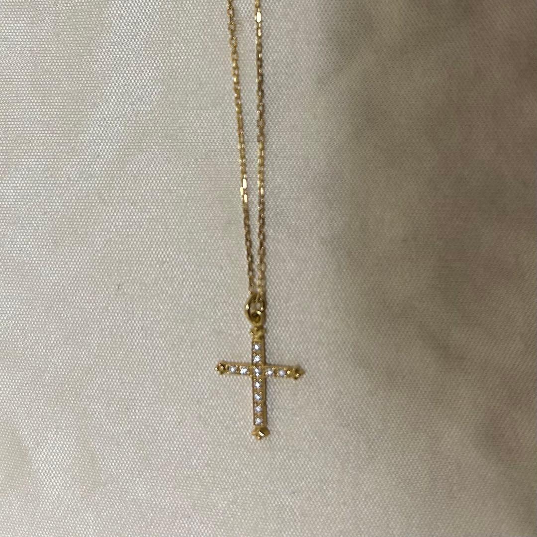 【かほ様】AHKAH (アーカー) クレオクロスパヴェ ネックレス k18