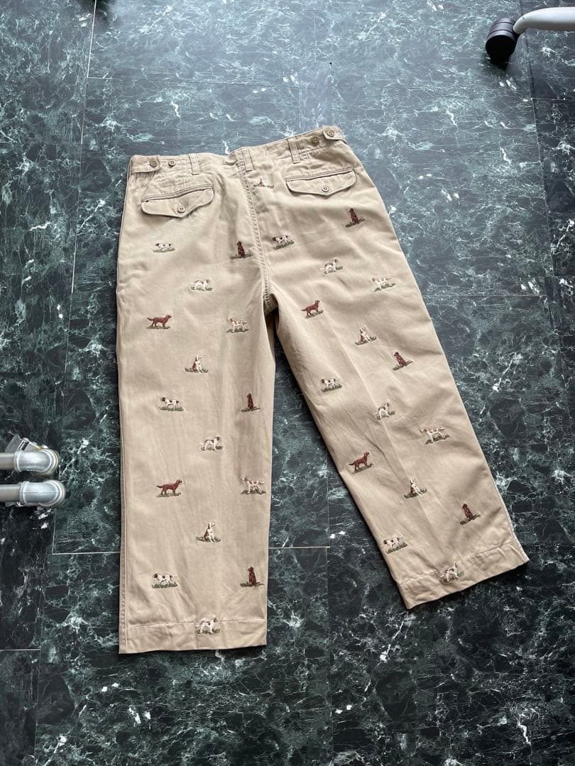 POLO Ralph lauren チノパン　犬刺繍　トラウザーズ 32×30