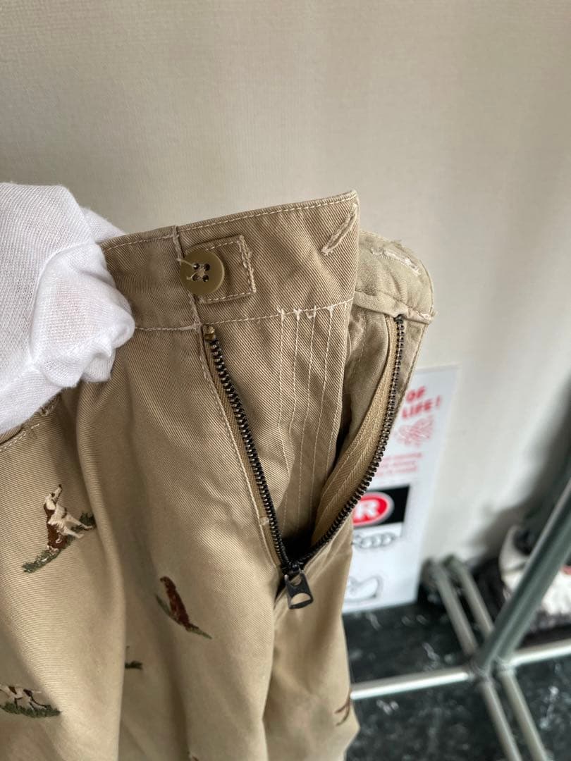 POLO Ralph lauren チノパン　犬刺繍　トラウザーズ 32×30